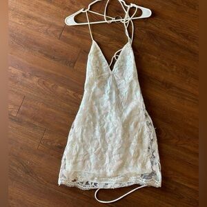 Lucy in the Sky Iridescent Sequin Lace Dress